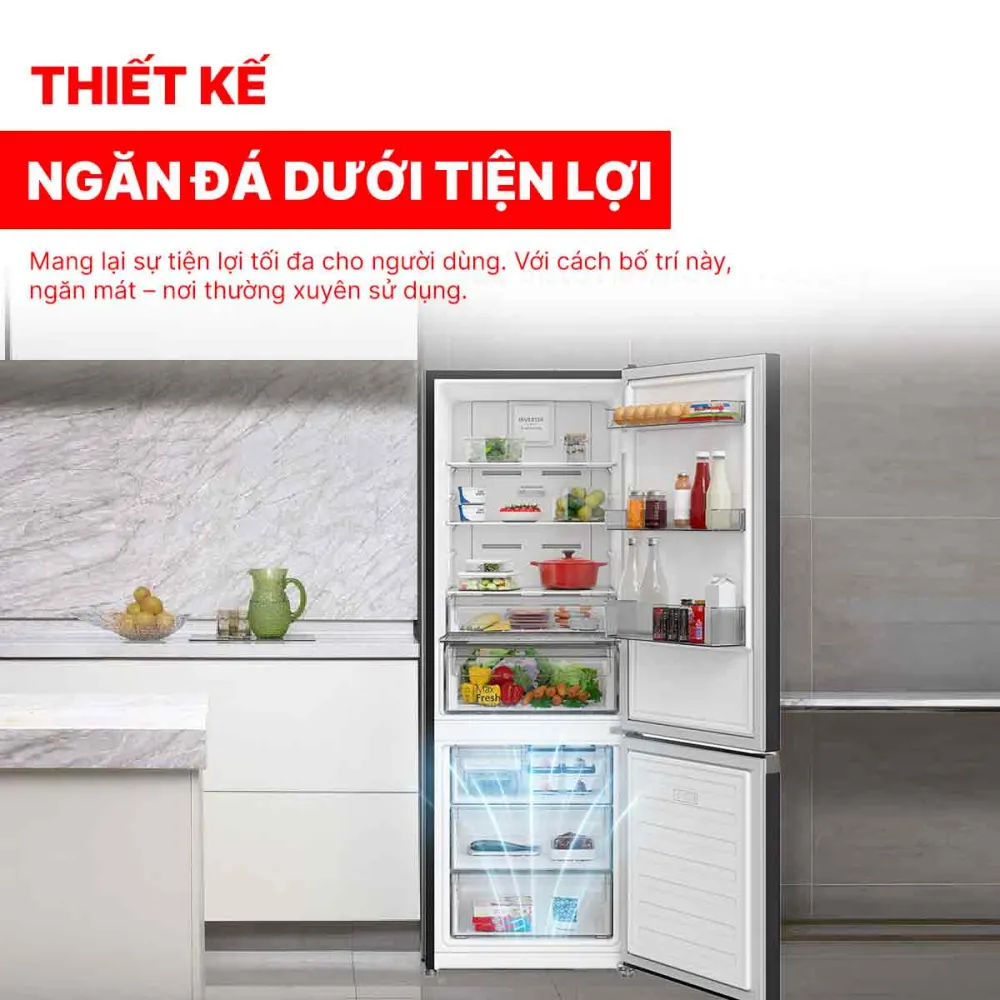 Tủ lạnh Hitachi Inverter 323 lít HRBN6340DUVN