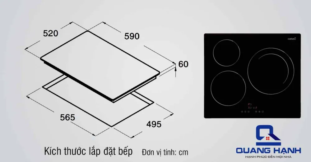 Bếp từ Cata IB 6303 BK