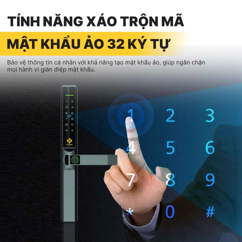 KHÓA CỬA ĐIỆN TỬ HUBERT HB CN68