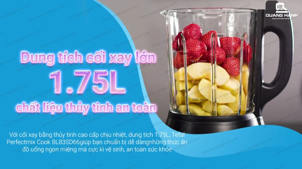 Dung tích cối lớn 1.75 lít