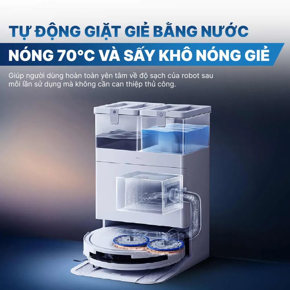 Robot hút bụi lau nhà Ecovacs Deebot T50 Pro Omni 2025
