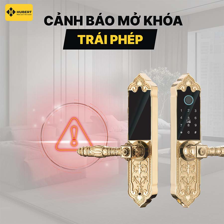 Khóa điện tử Hubert HB DS79 Gold Mini