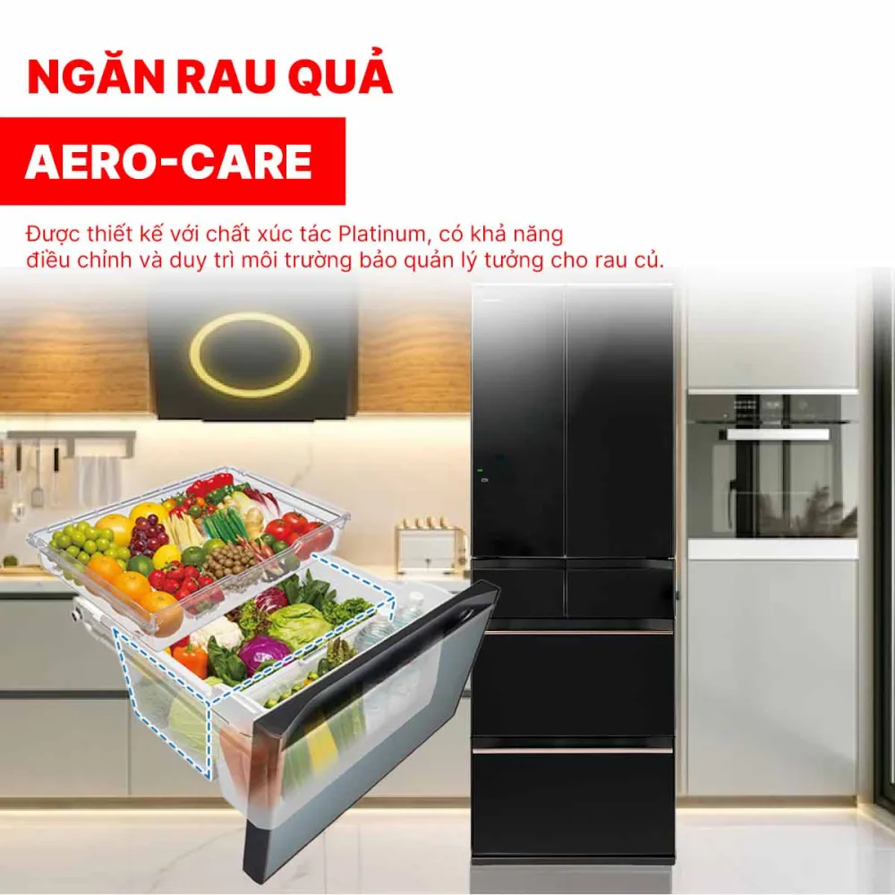 Tủ lạnh Hitachi Inverter 520 lít R-HW540RV XK