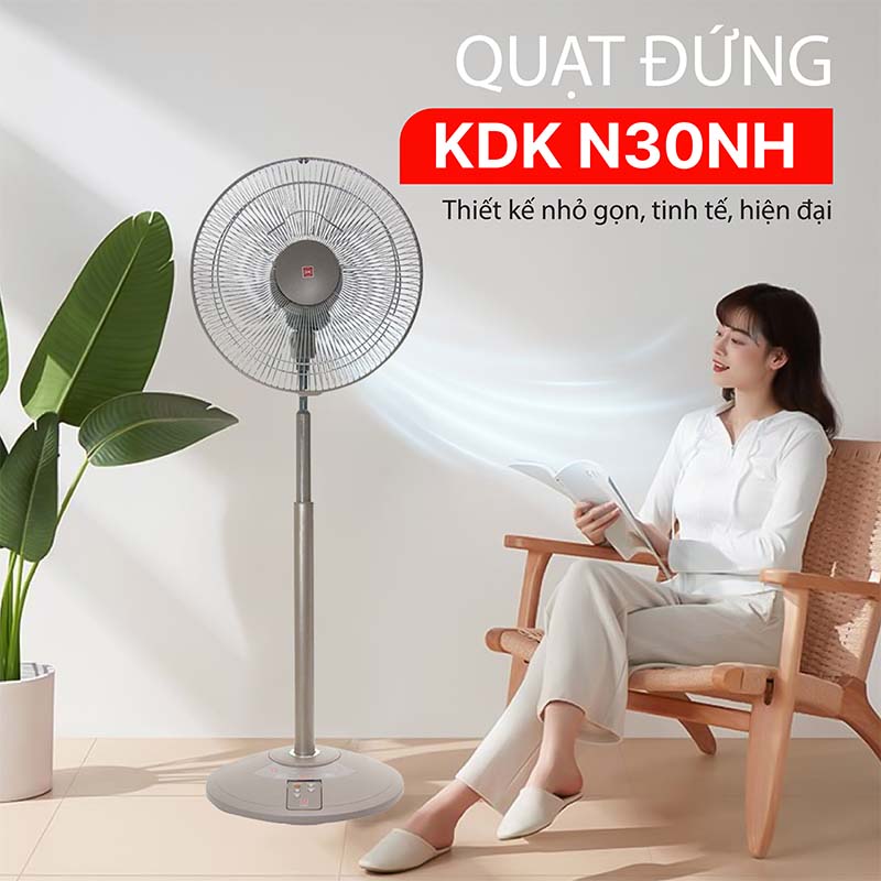 Quạt lửng KDK N30NH màu nâu đồng