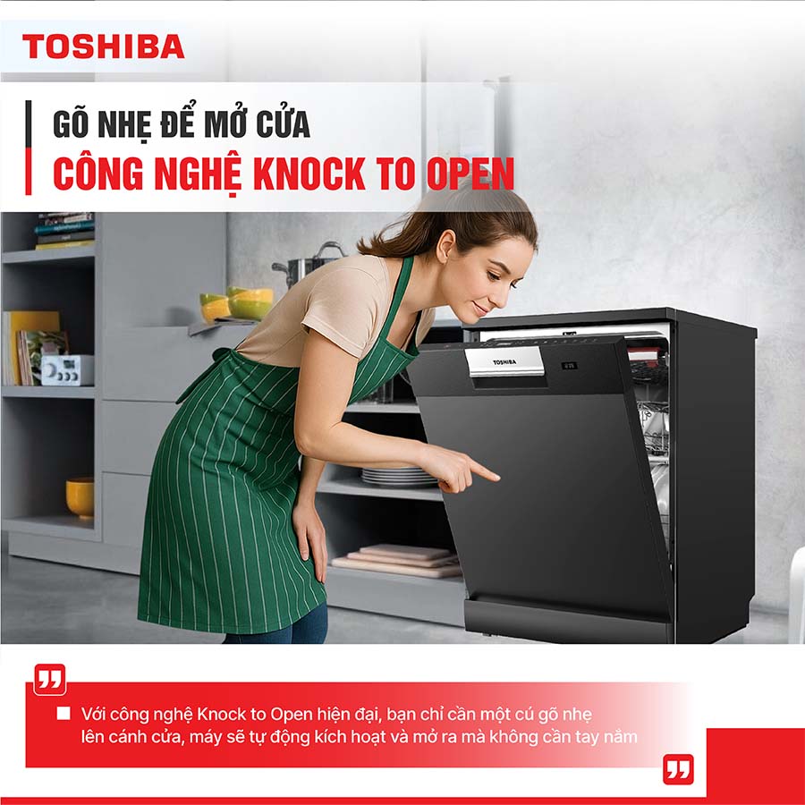 Máy rửa bát 15 bộ Toshiba DW-15F7(G)-VN