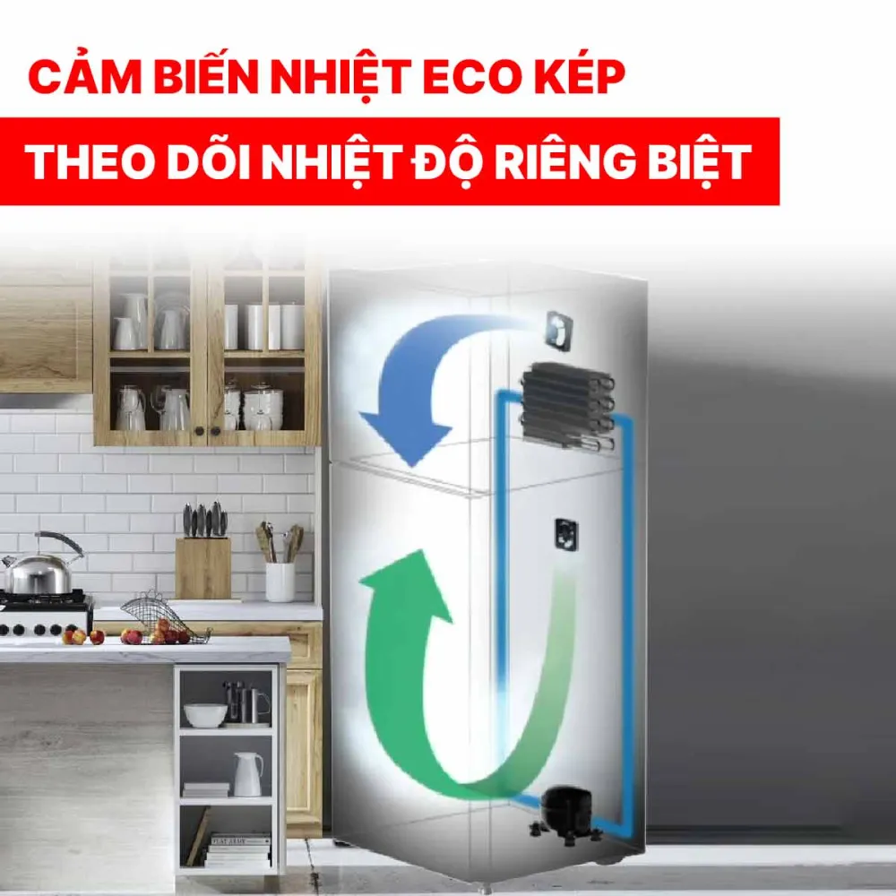 Tủ lạnh Hitachi Inverter 349 lít R-FVY480PGV0 GBK