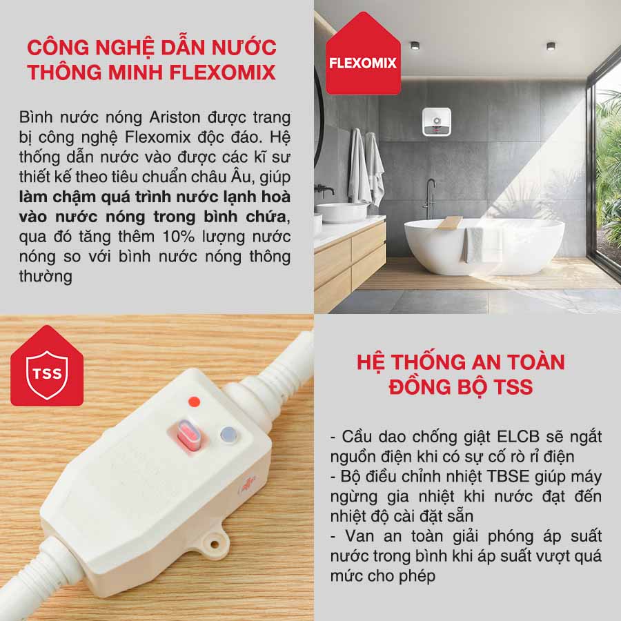 Công nghệ dẫn nước thông minh Flexomix tăng thêm 10% lượng nước nóng