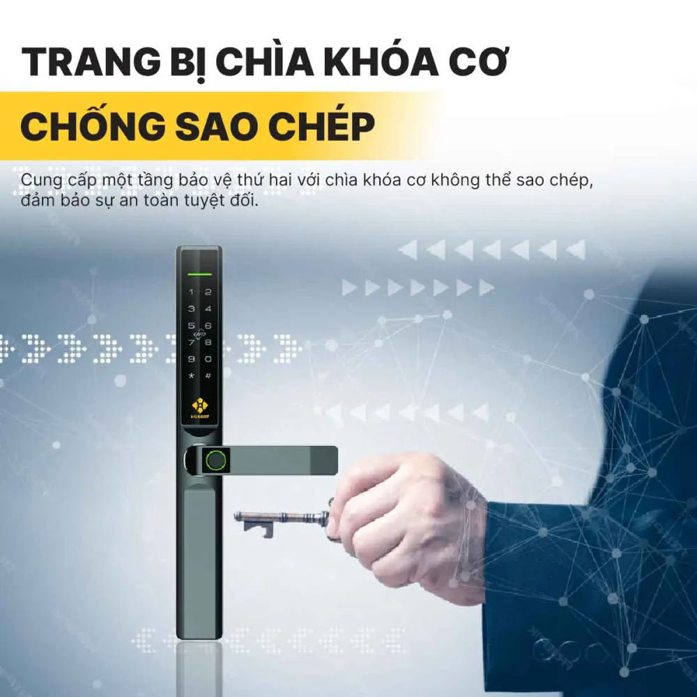 KHÓA CỬA ĐIỆN TỬ HUBERT HB CN68