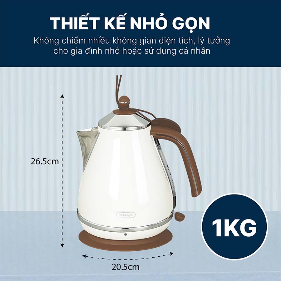 Ấm đun siêu tốc Delonghi KBOV2001.BG