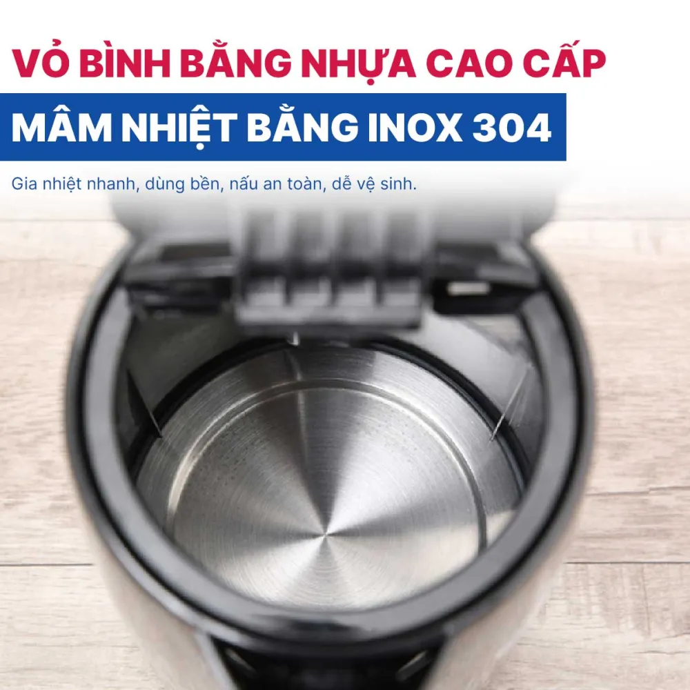 Bình đun siêu tốc BlueStone KTB-3417 1.7 lít 2200W