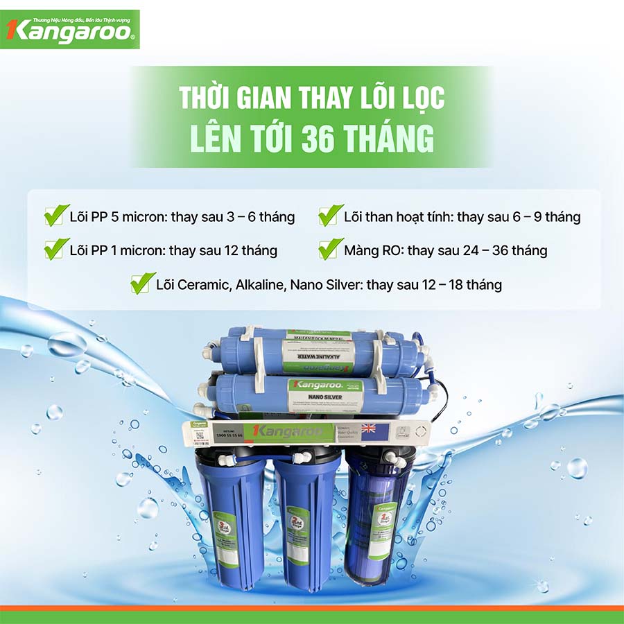 Máy lọc nước Kangaroo KG88AVTU 7 lõi