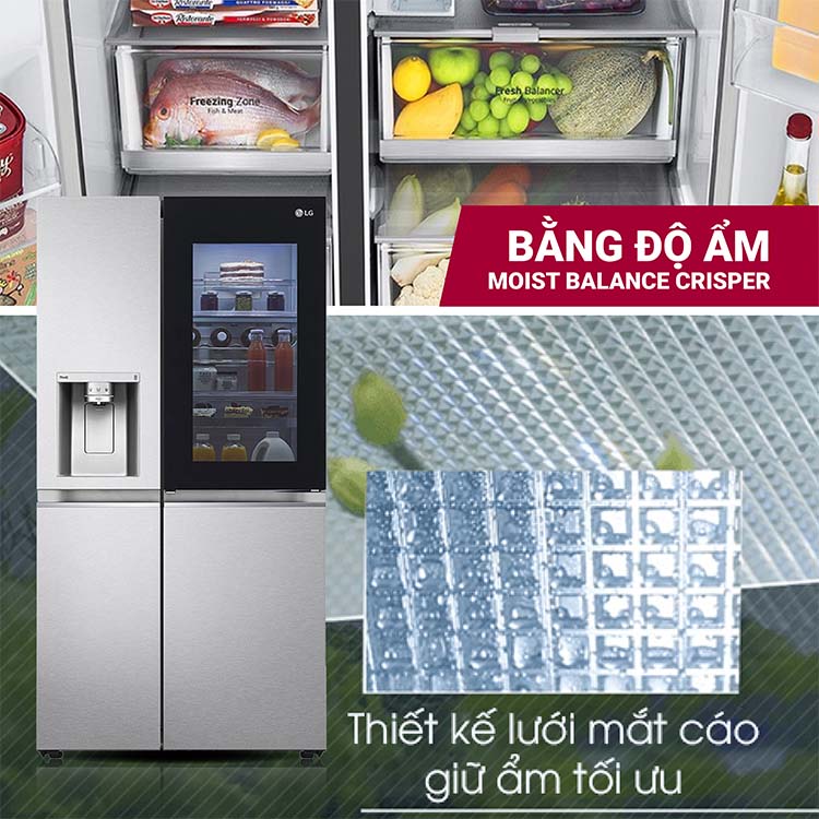 Tủ lạnh LG Inverter 635 lít GR-X257JS