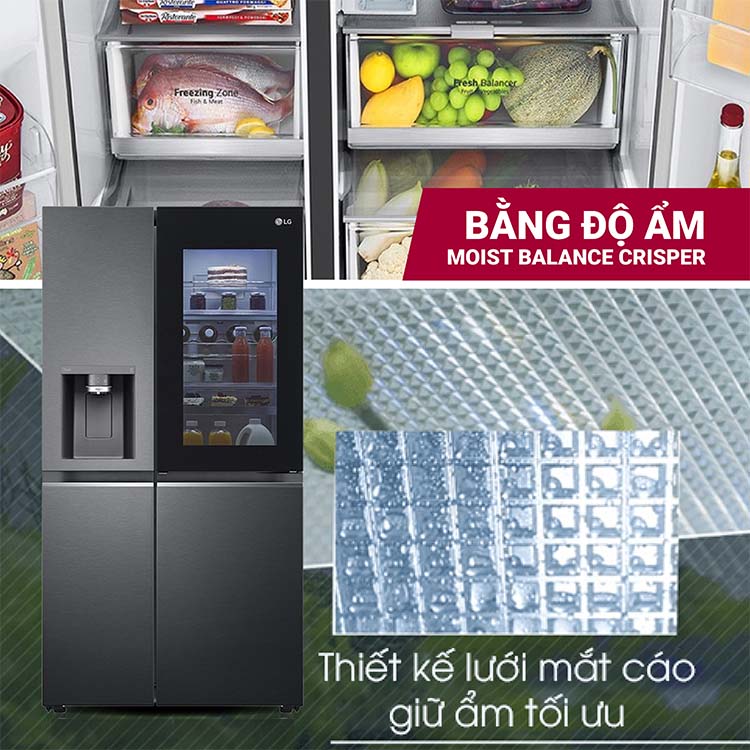 Tủ lạnh LG Inverter 635 lít GR-X257MC