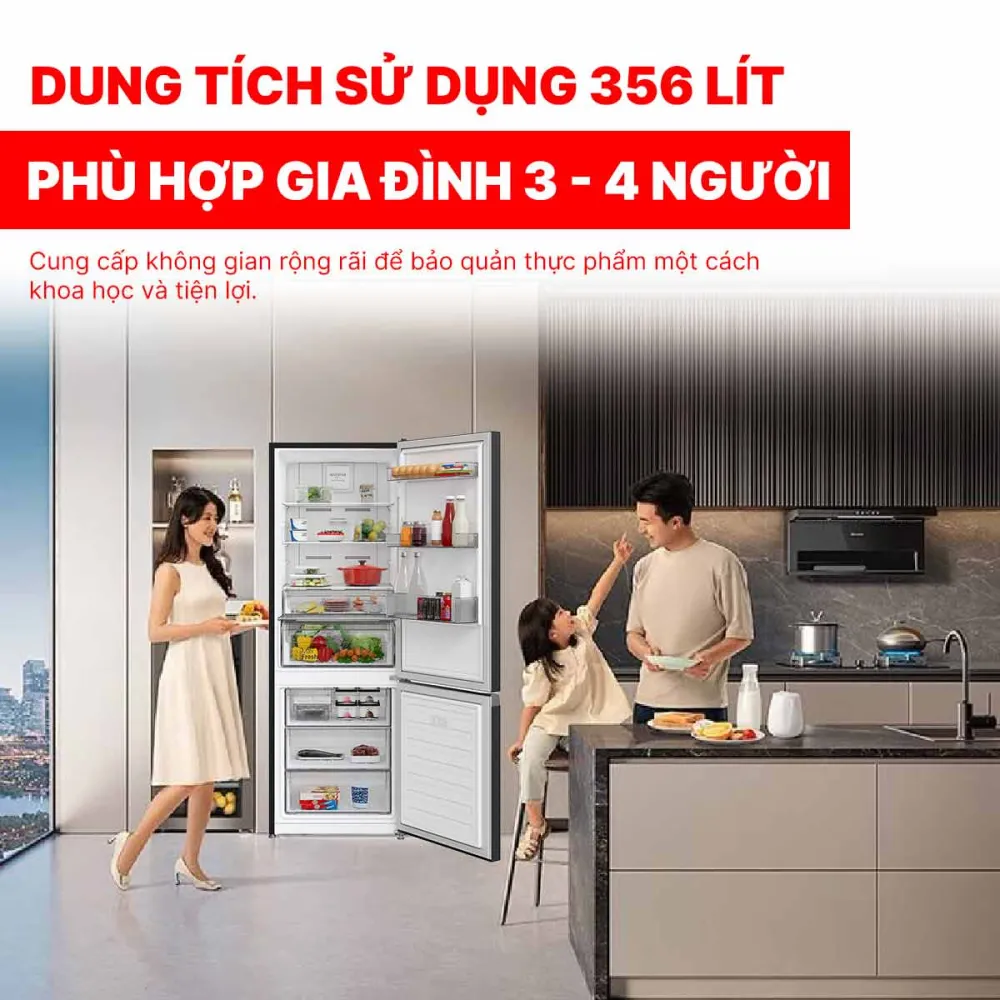 Tủ lạnh Hitachi Inverter 356 lít R-B375EGV1