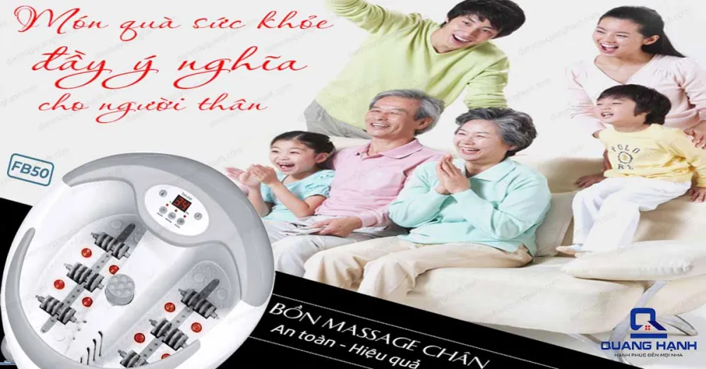 Bồn ngâm chân Beurer FB50 có thương hiệu đến từ CHLB Đức là món quà ý nghĩa cho người thân với nhiều lời ích về sức khỏe.