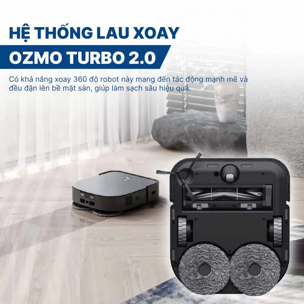 Robot hút bụi lau nhà Ecovacs Deebot X2 Omni