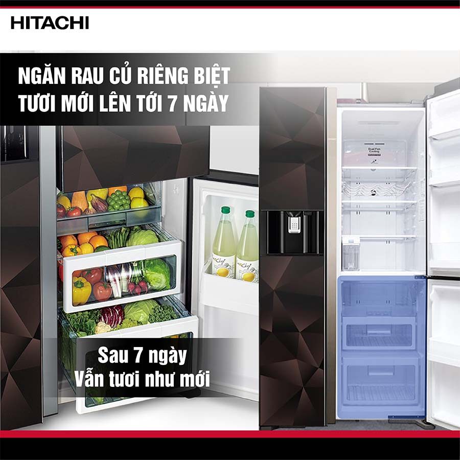 Tủ lạnh Hitachi Inverter R-FM800XAGGV9X GBZ