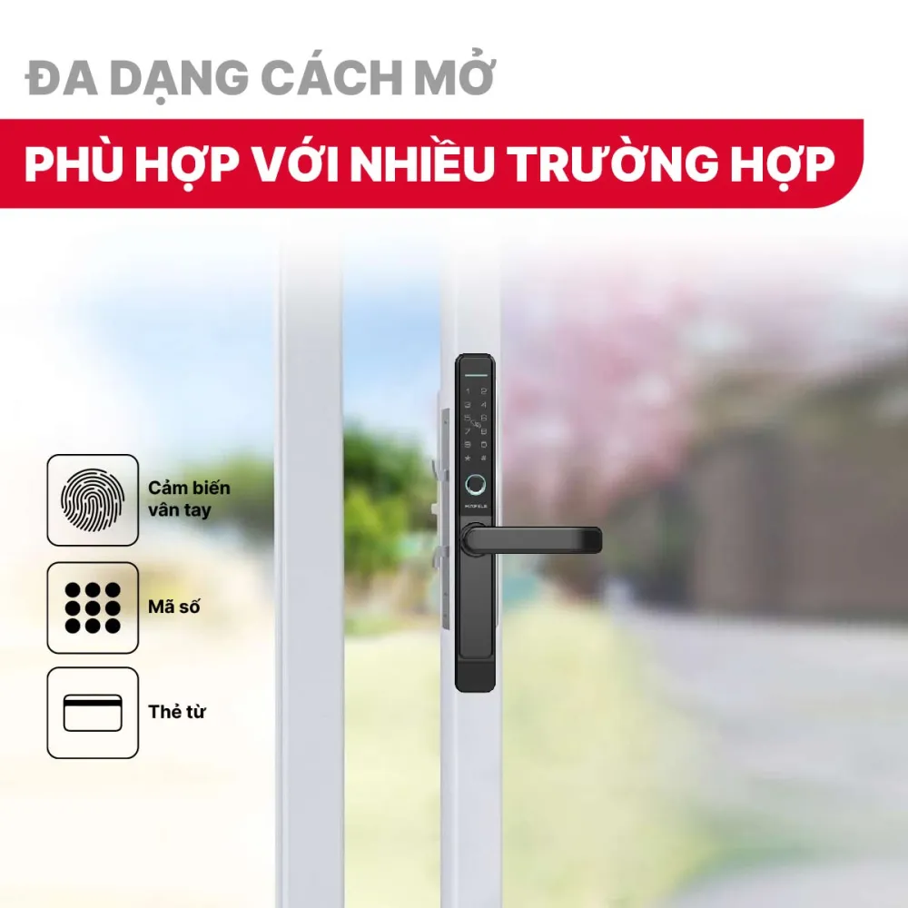 Khóa điện tử Hafele DL6600 912.20.144 Cửa trượt