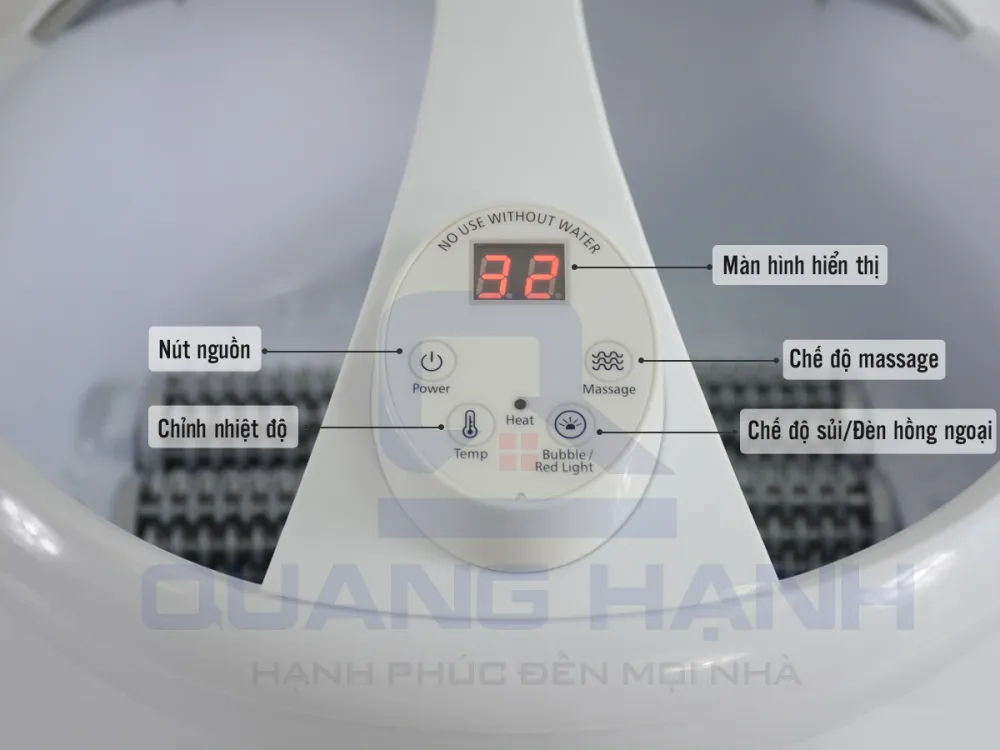 Bồn ngâm chân làm nóng nước massage SereneLife SLF TSP17