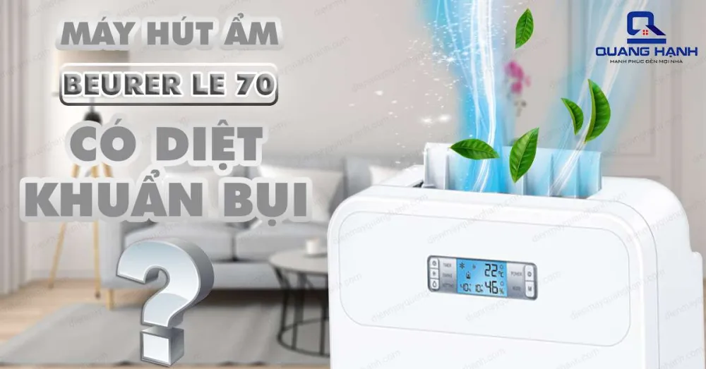 Máy hút ẩm Beurer LE 70 có diệt khuẩn bụi khuẩn trong không khí không ?
