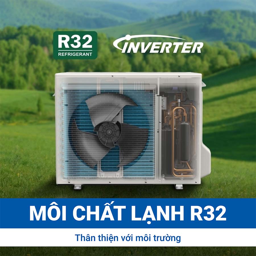 Điều hòa Panasonic CU/CS-RU18AKH-8 sử dụng gas R-32 thân thiện môi trường