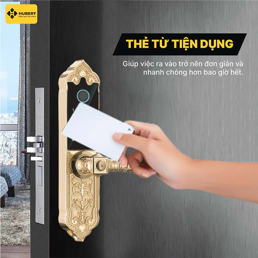 Khóa điện tử Hubert HB DS79 Gold Mini