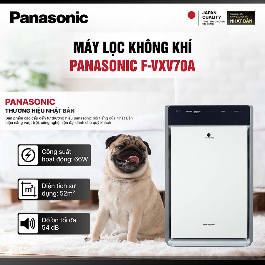 Máy lọc không khí Panasonic F-VXV70A