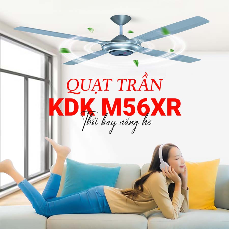 Quạt trần KDK M56XR 4 cánh