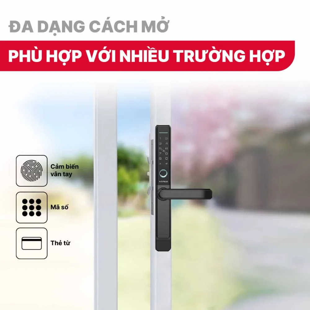 Khóa điện tử Hafele DL6600 912.20.145 Cửa nhôm