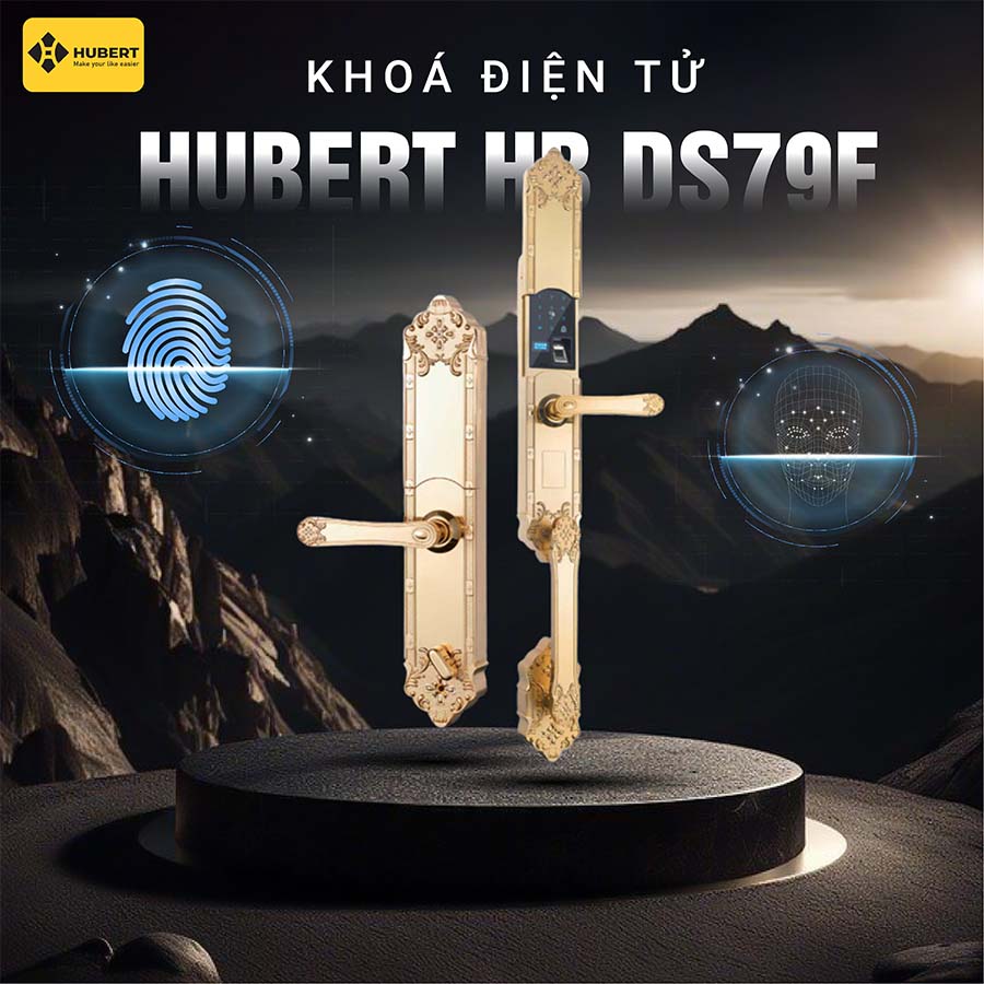 Khóa điện tử Hubert HB DS79F GOLD