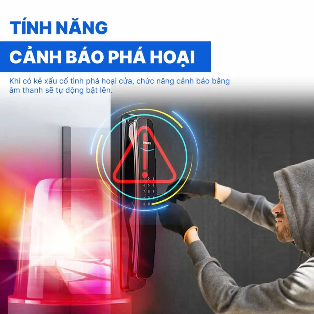 Khóa điện tử nhận diện khuôn mặt Philips DDL702-8HWS