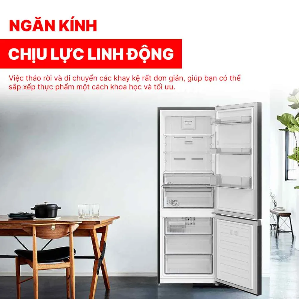 Tủ lạnh Hitachi Inverter 356 lít R-B375EGV1