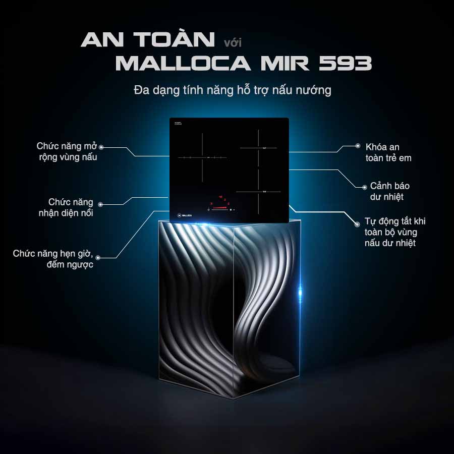 Bếp điện từ Malloca MIR 593