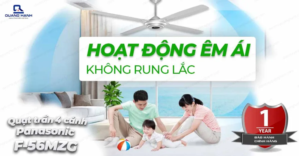Quạt trần PANASONIC F-56MZG 4 cánh