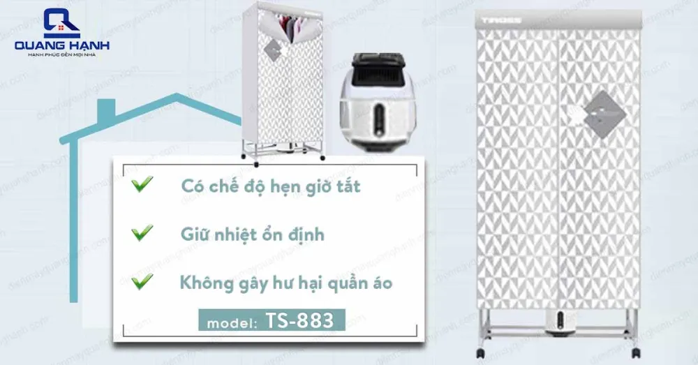 Máy sấy quần áo Tiross TS883