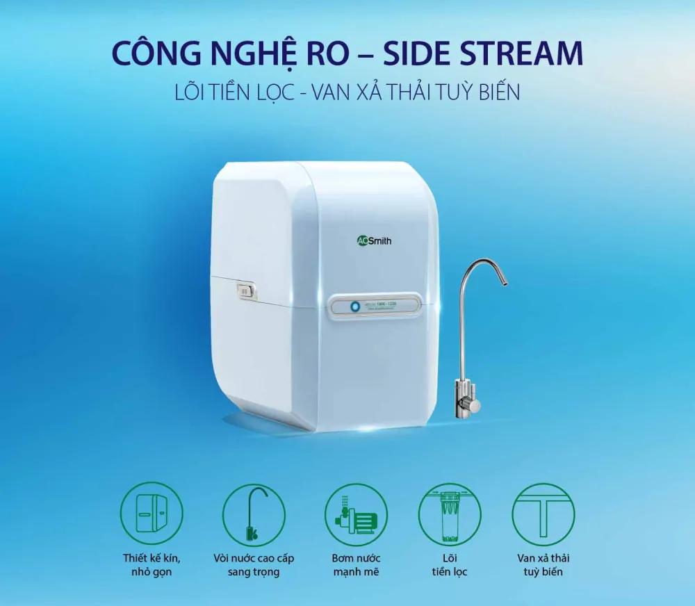 Máy lọc nước RO AOSmith M2 5 lõi