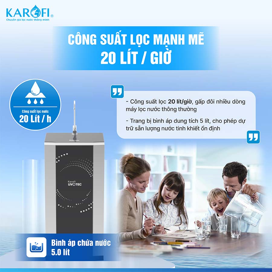 Máy lọc nước Karofi Livotec 512