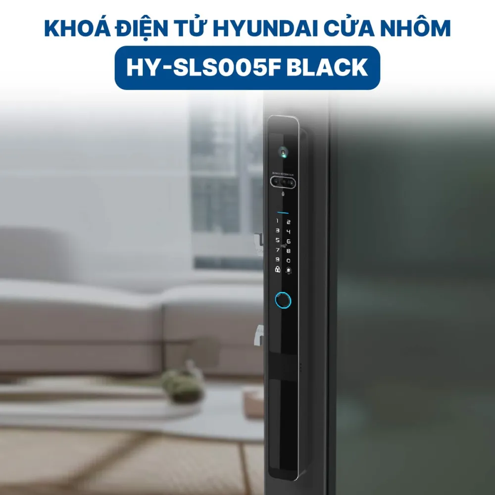 Khoá điện tử Hyundai cửa nhôm HY-SLS005F Black