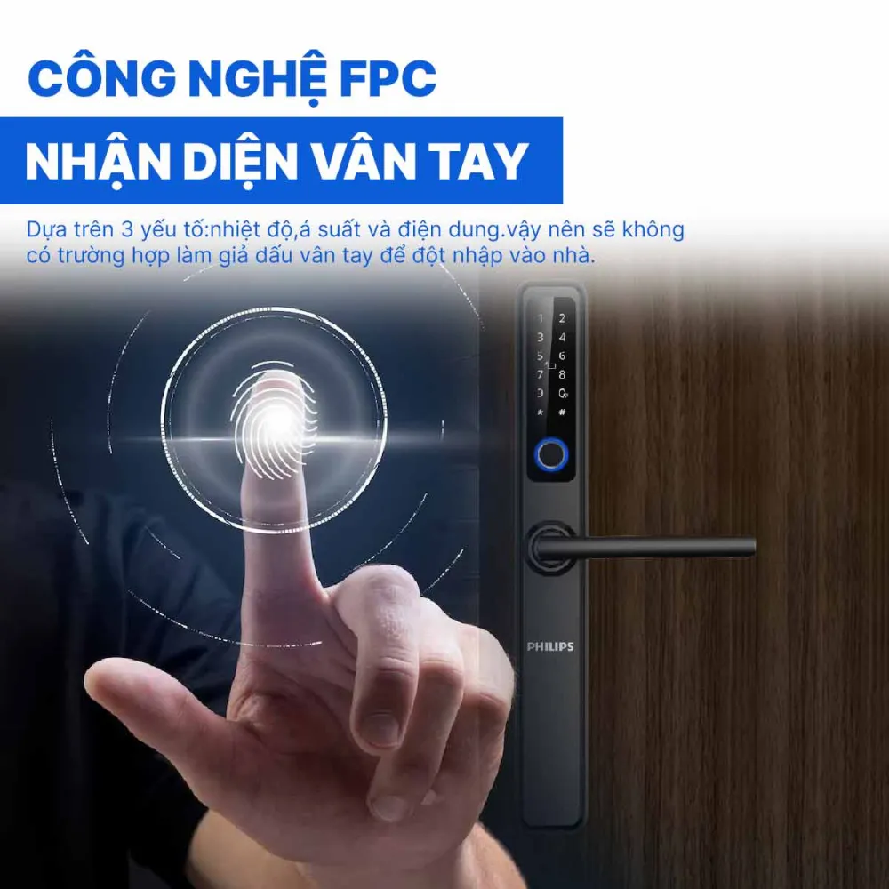 Khóa cửa thông minh Philips DDL608-5HWS