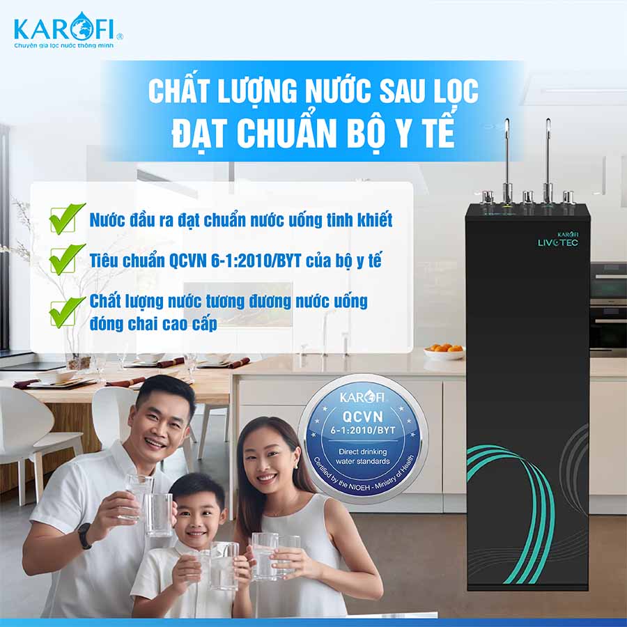 Máy lọc nước nóng lạnh Karofi Livotec 630