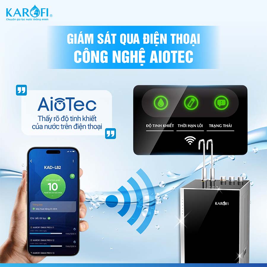 Máy lọc nước nóng lạnh Karofi KAD-L85