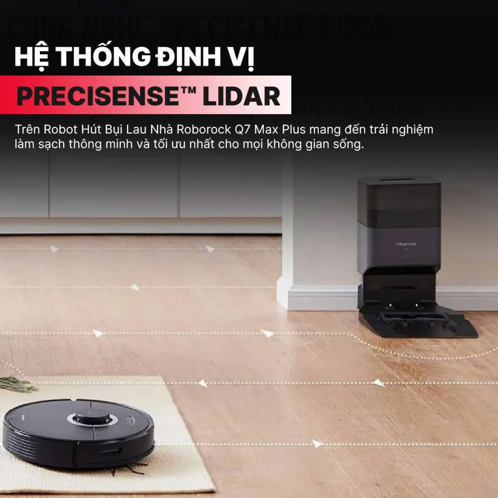 Robot Hút Bụi Lau Nhà Roborock Q7 Max Plus