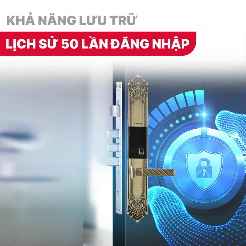 Khóa điện tử Hafele EL10K 912.05.317 Màu vàng