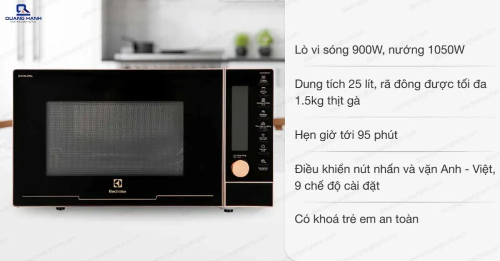 Lò vi sóng Electrolux EMG25D89GGP