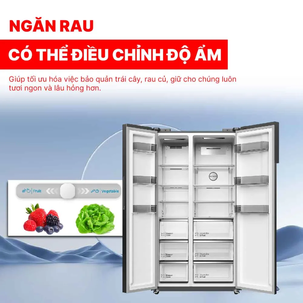 Tủ lạnh Side by Side Hitachi Inverter 525 lít HRSN9552DDXVN