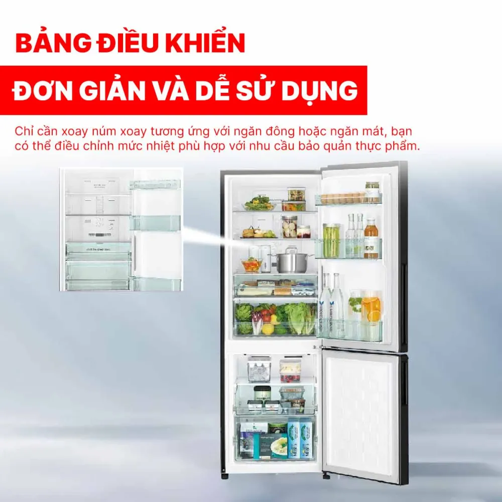 Tủ lạnh Hitachi Inverter 275 Lít R-B330PGV8 BBK