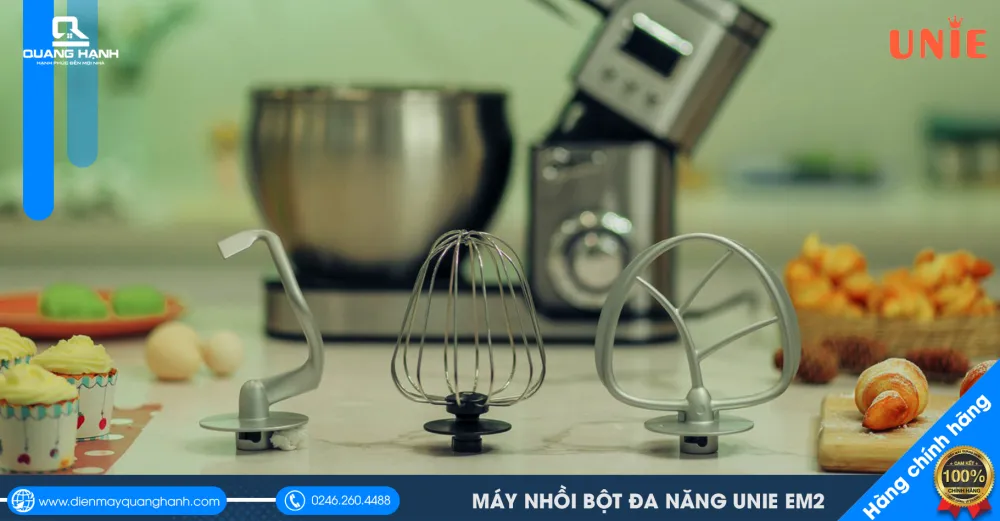 3 dụng cụ đầu trộn của máy Unie EM2