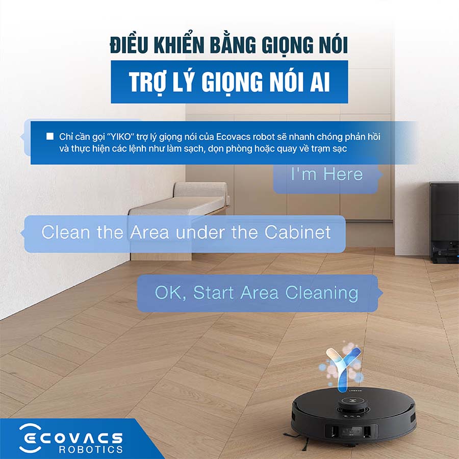 Robot hút bụi lau nhà Ecovacs Deebot T30S Pro 2025