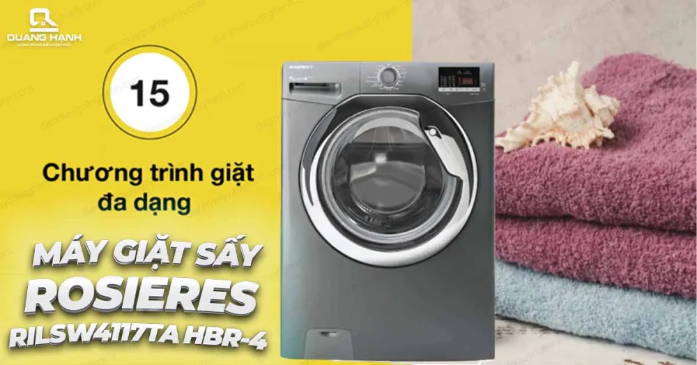 MÁY GIẶT SẤY TÍCH HỢP ROSIERES WIFI RILSW4117TAHBR-4