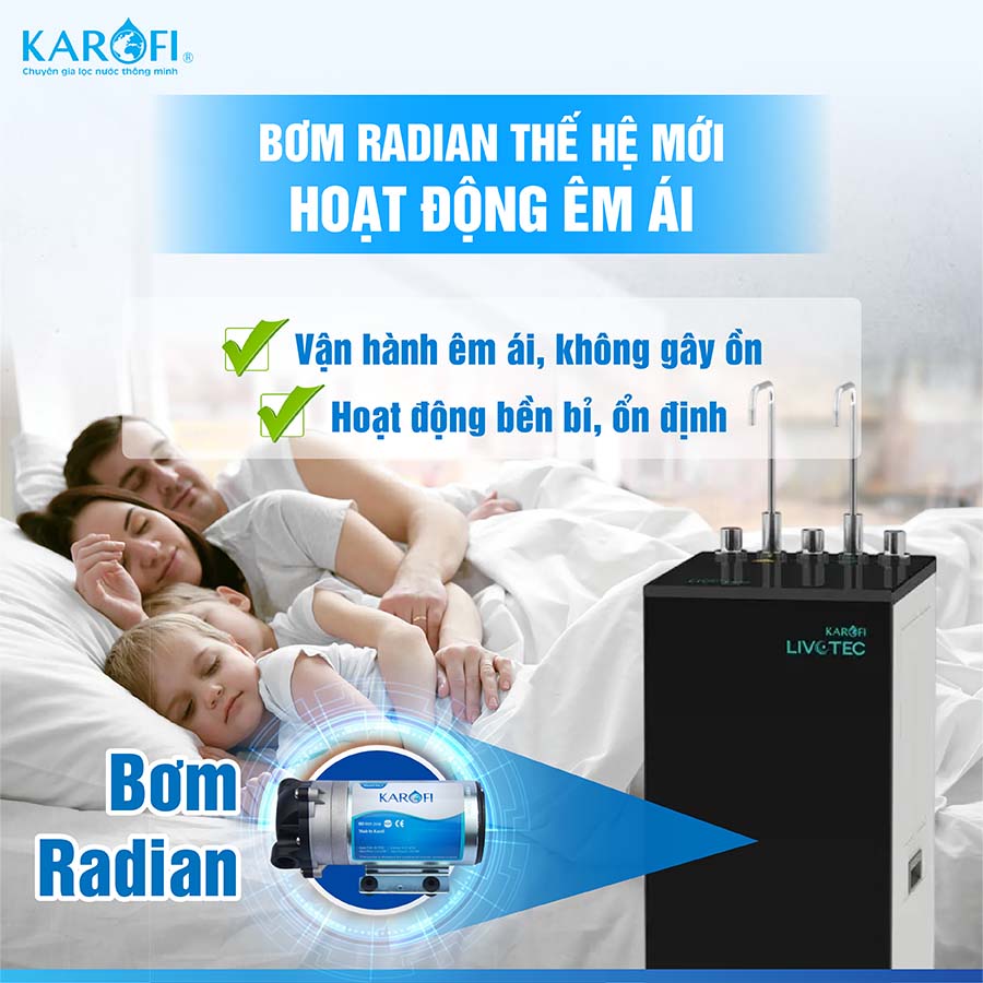 Máy lọc nước nóng lạnh Karofi Livotec 612